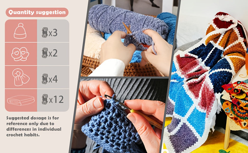 {4pcs} 400g/14.1oz Ultra Soft Fleece Yarn