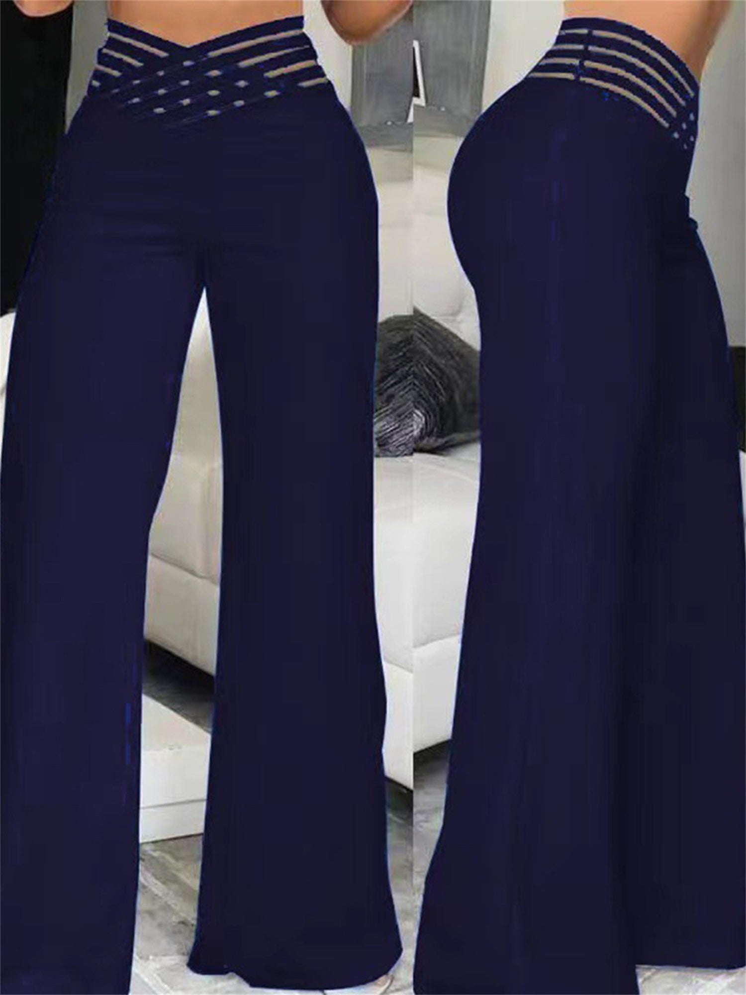 High-Waisted Wide Leg Pants