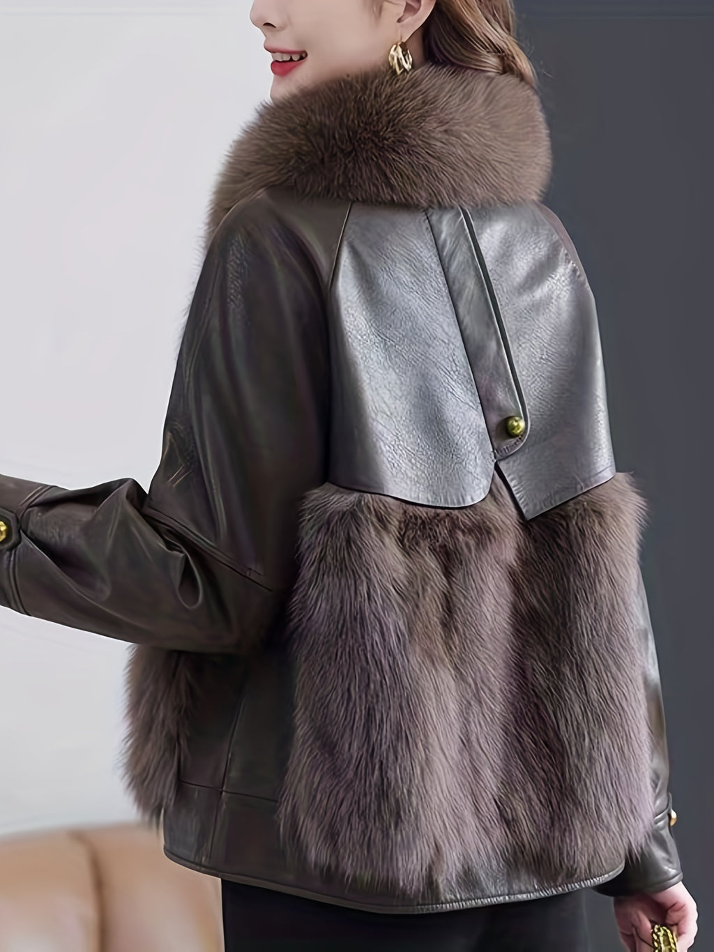 Faux Fur-Lined Jacket