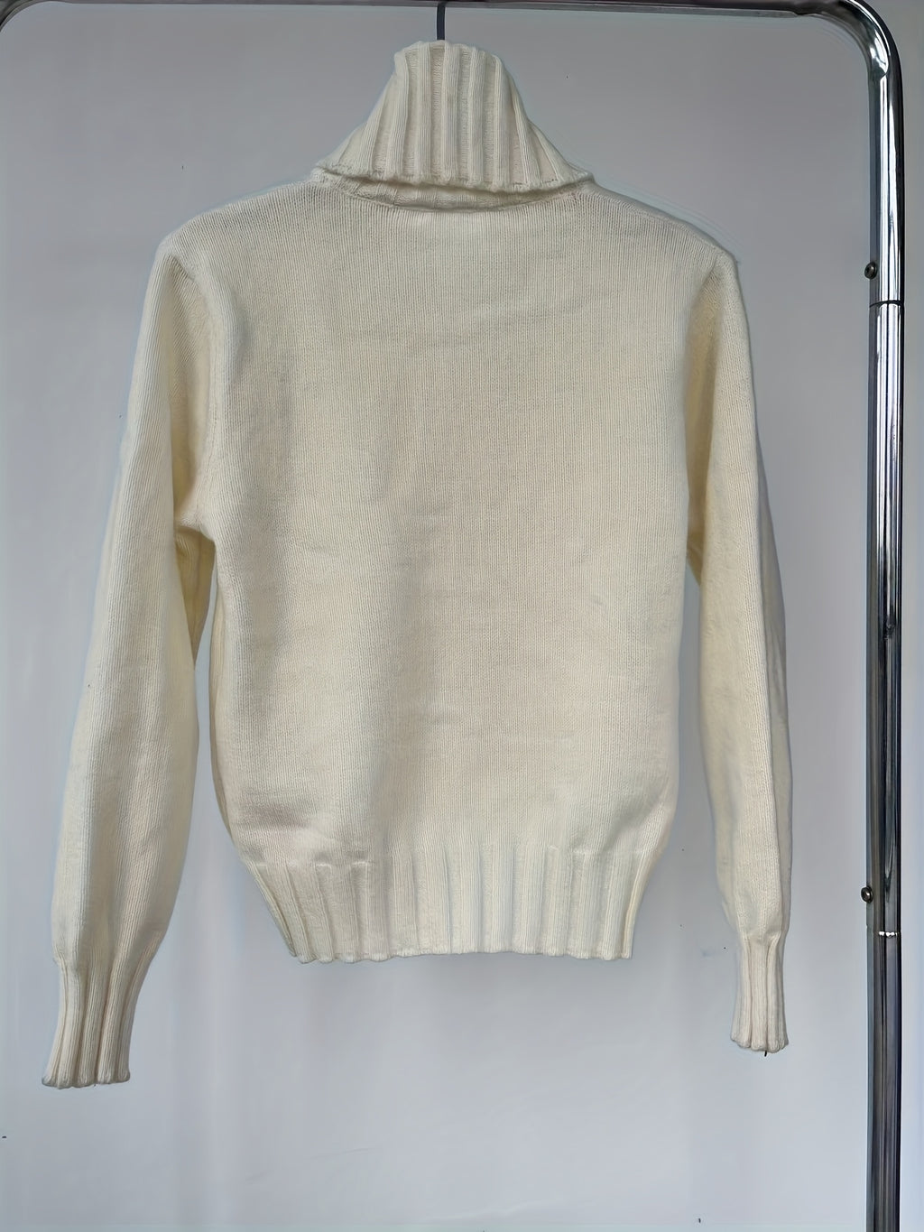 High-Neck Sweater Jacket
