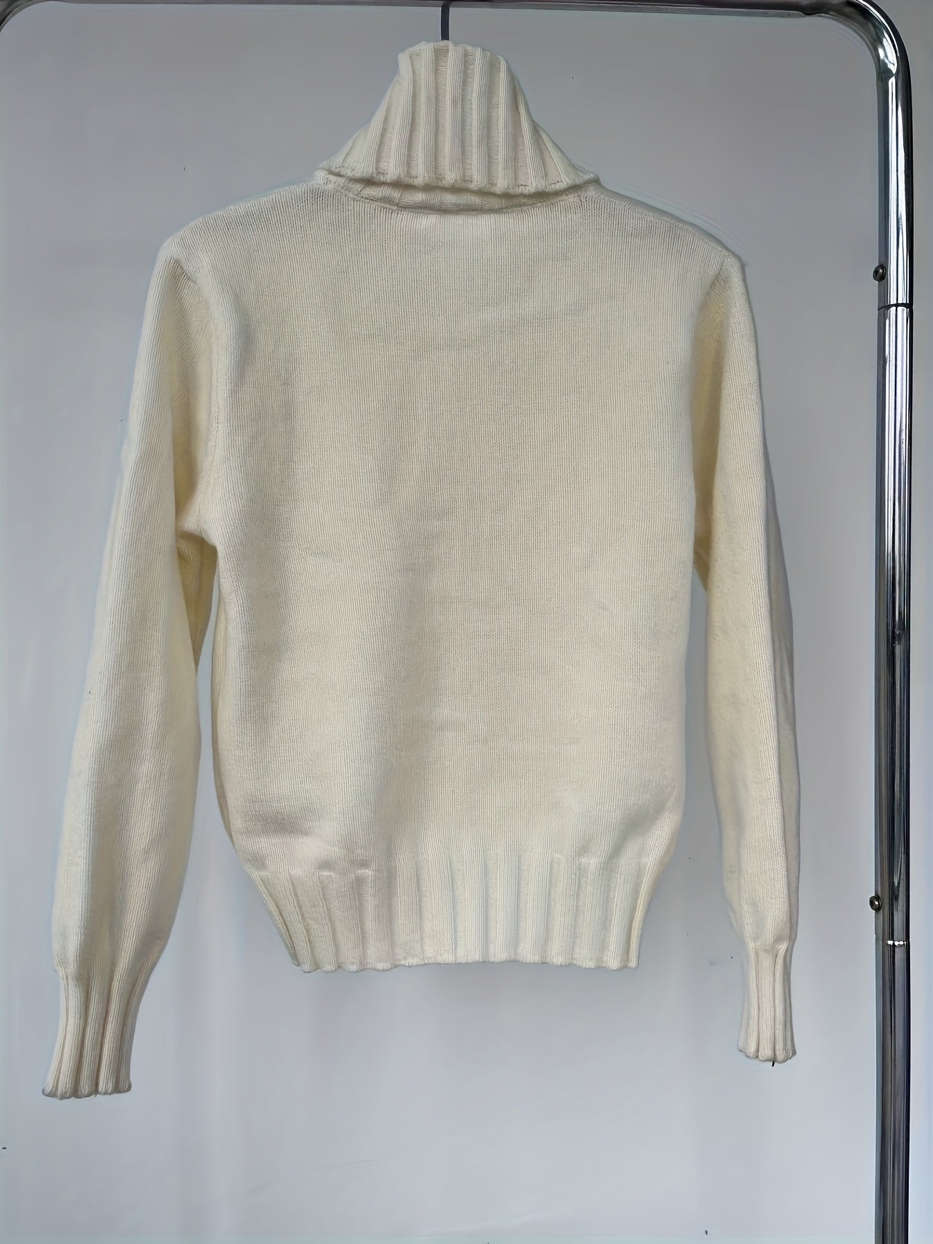High-Neck Sweater Jacket