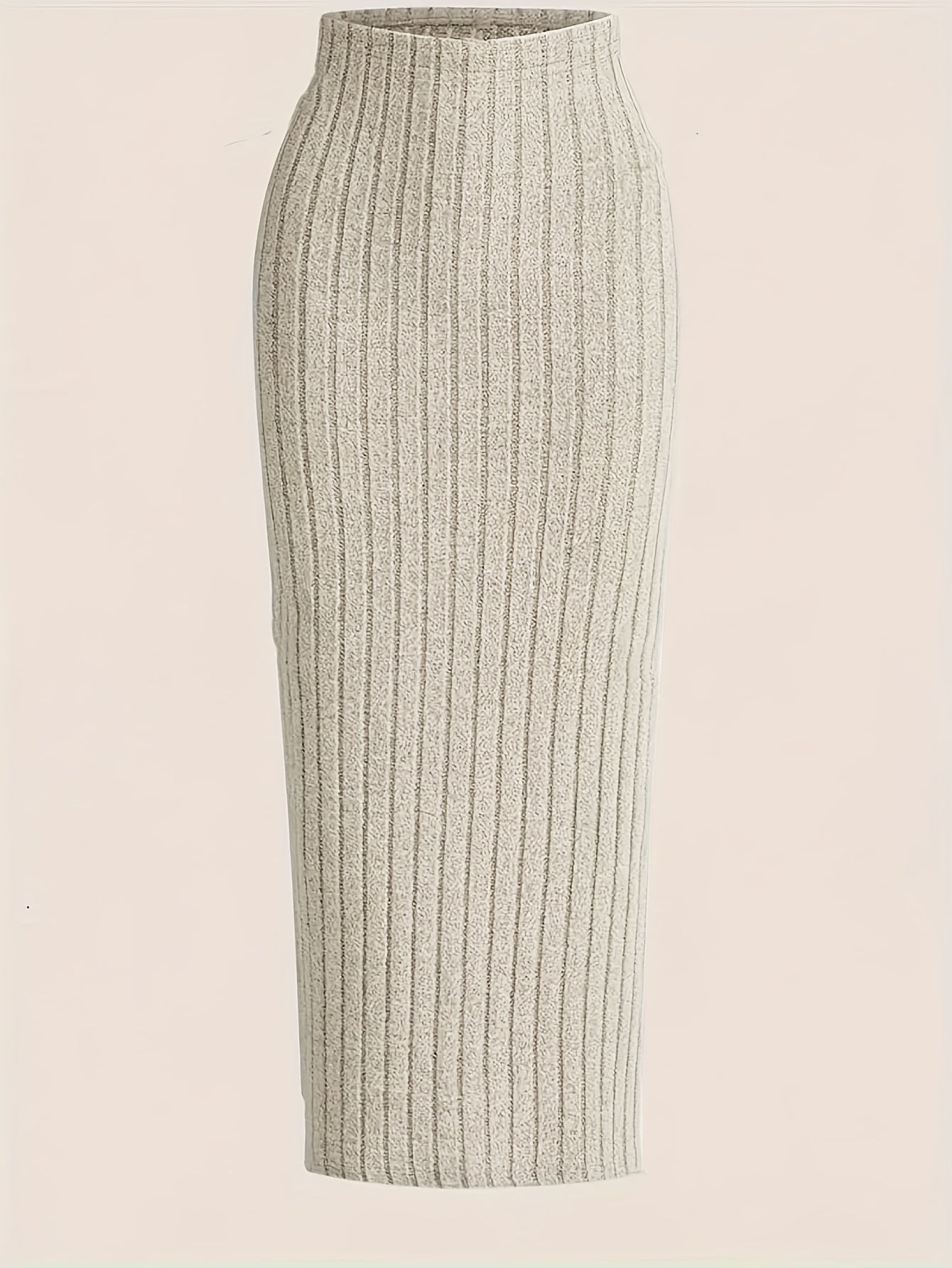 High-Waisted Stretch Pencil Skirt Set