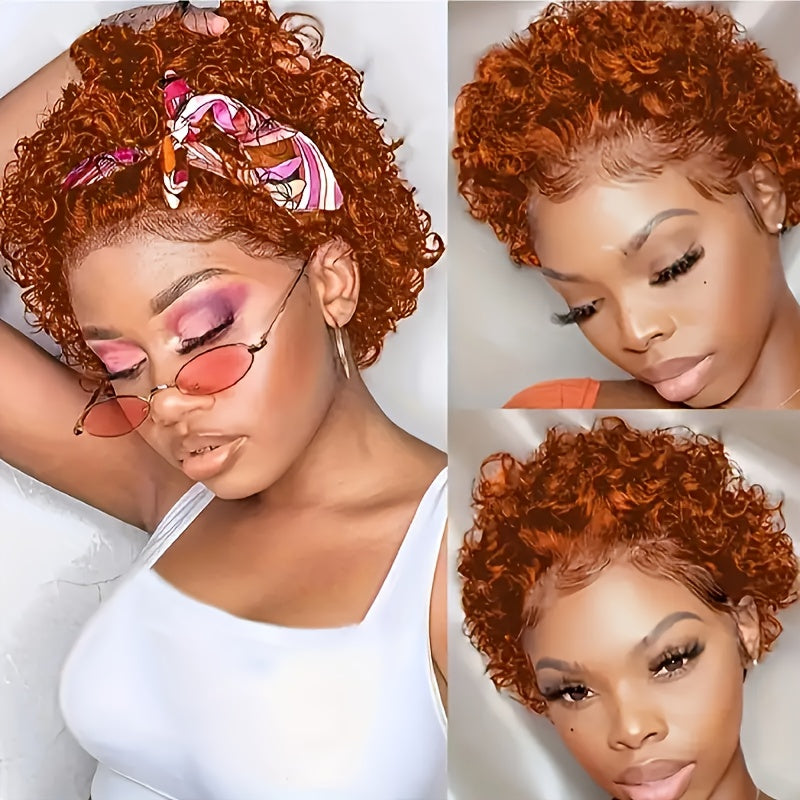 Deep Curly Short Pixie Bob Wig