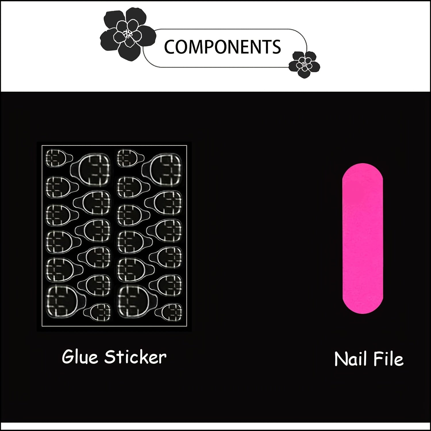 {10pcs} Hand-Worn Gemstone Manicure Set