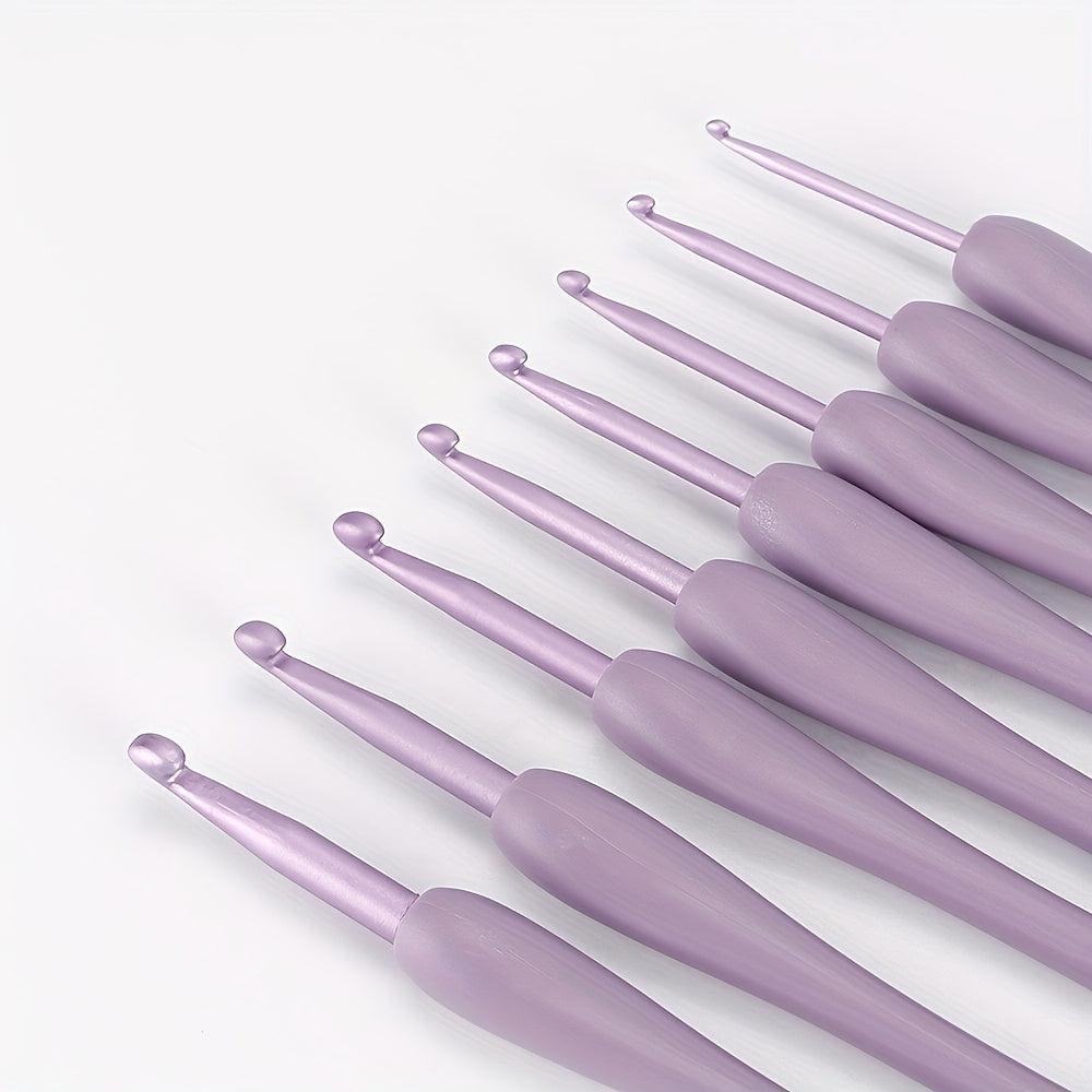 8 Sizes Purple Crochet Hook Set