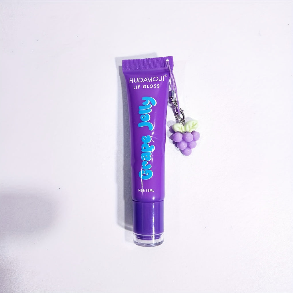 24pcs Fruit Flavored Moisturizing Lip Balm Set with Fruit Charm