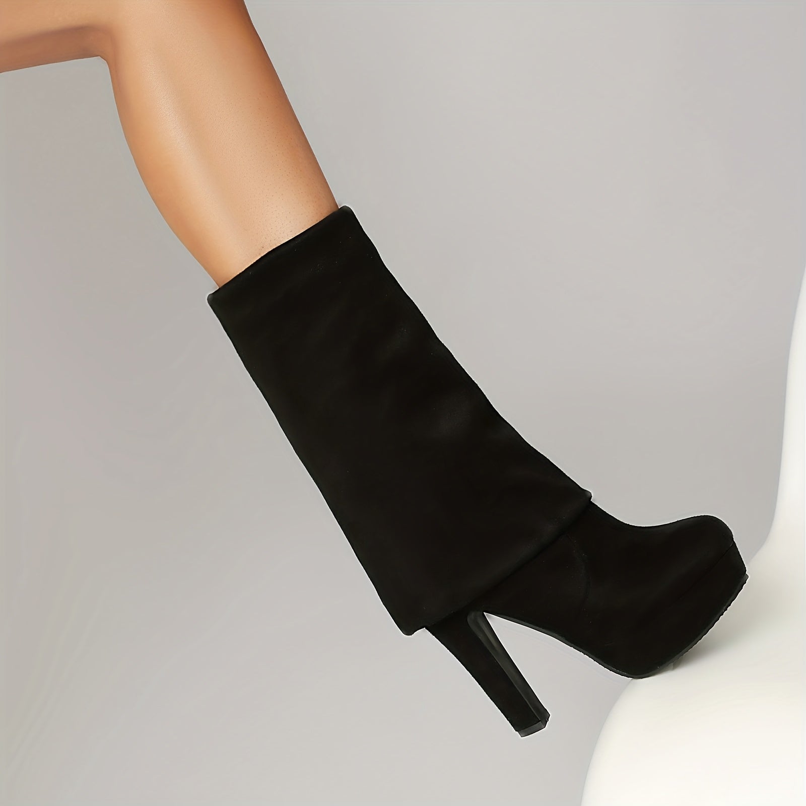 High-Top Leopard Print Over-the-Knee Boots