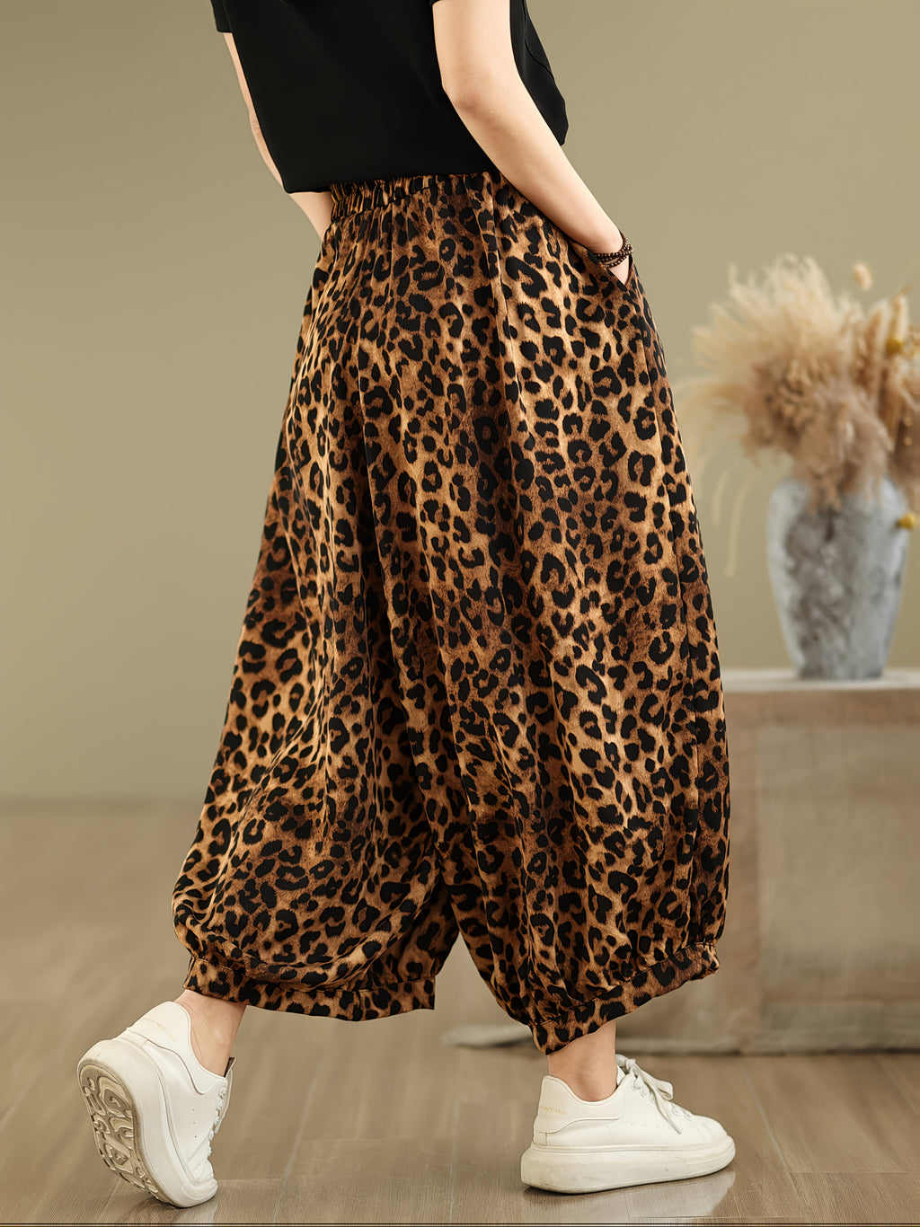 Leopard Print Trousers