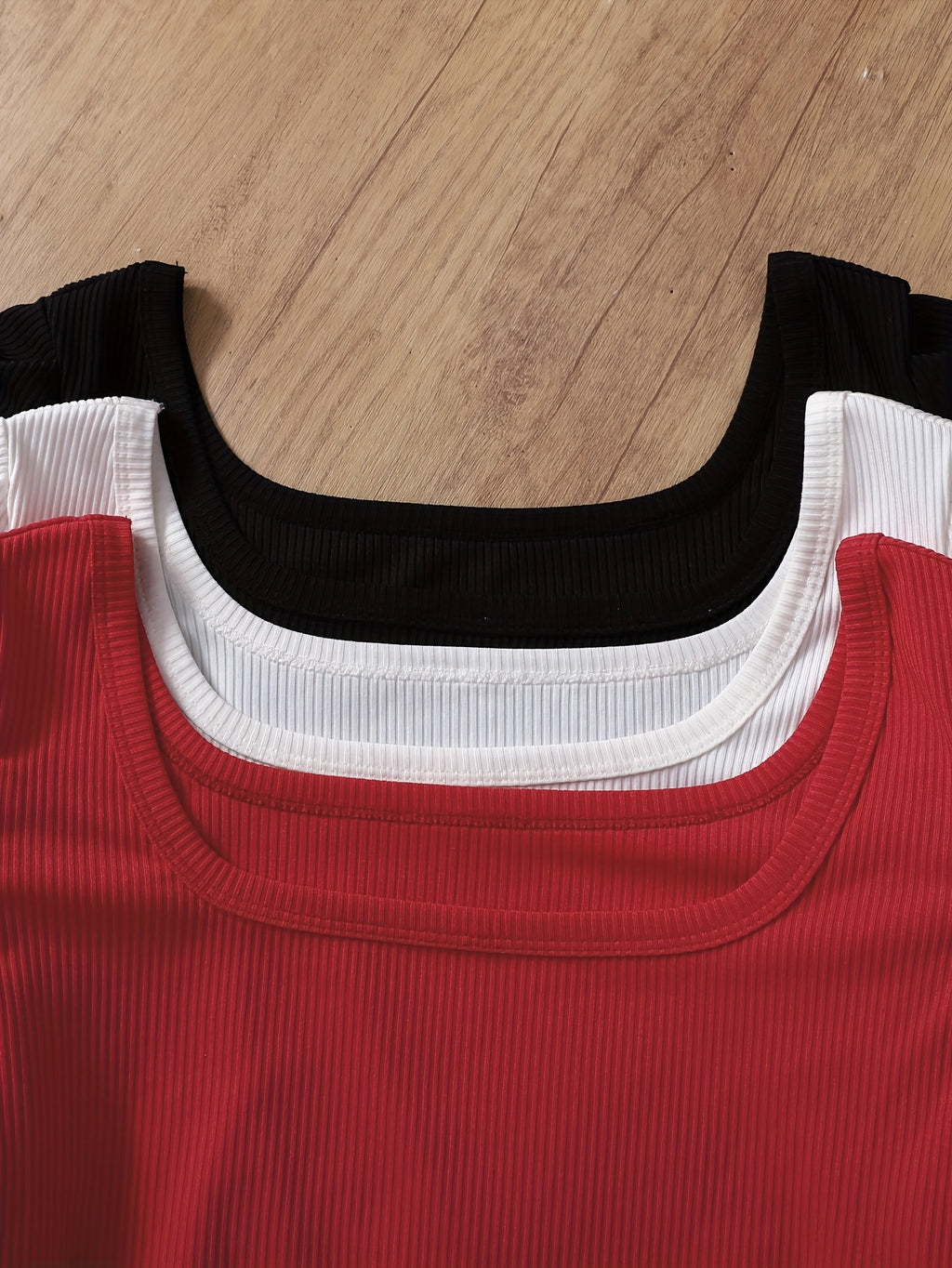 {3pcs} Long Sleeve Bodysuit with Puff Sleeves & Large Round Neck Bodysuit