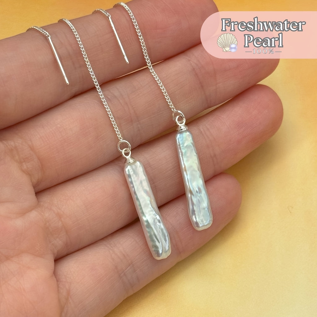 Pearls Tassel Drop Earrings