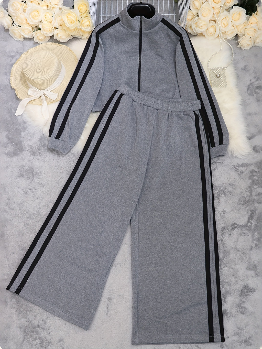 Striped Long Sleeve Top & Pants Set