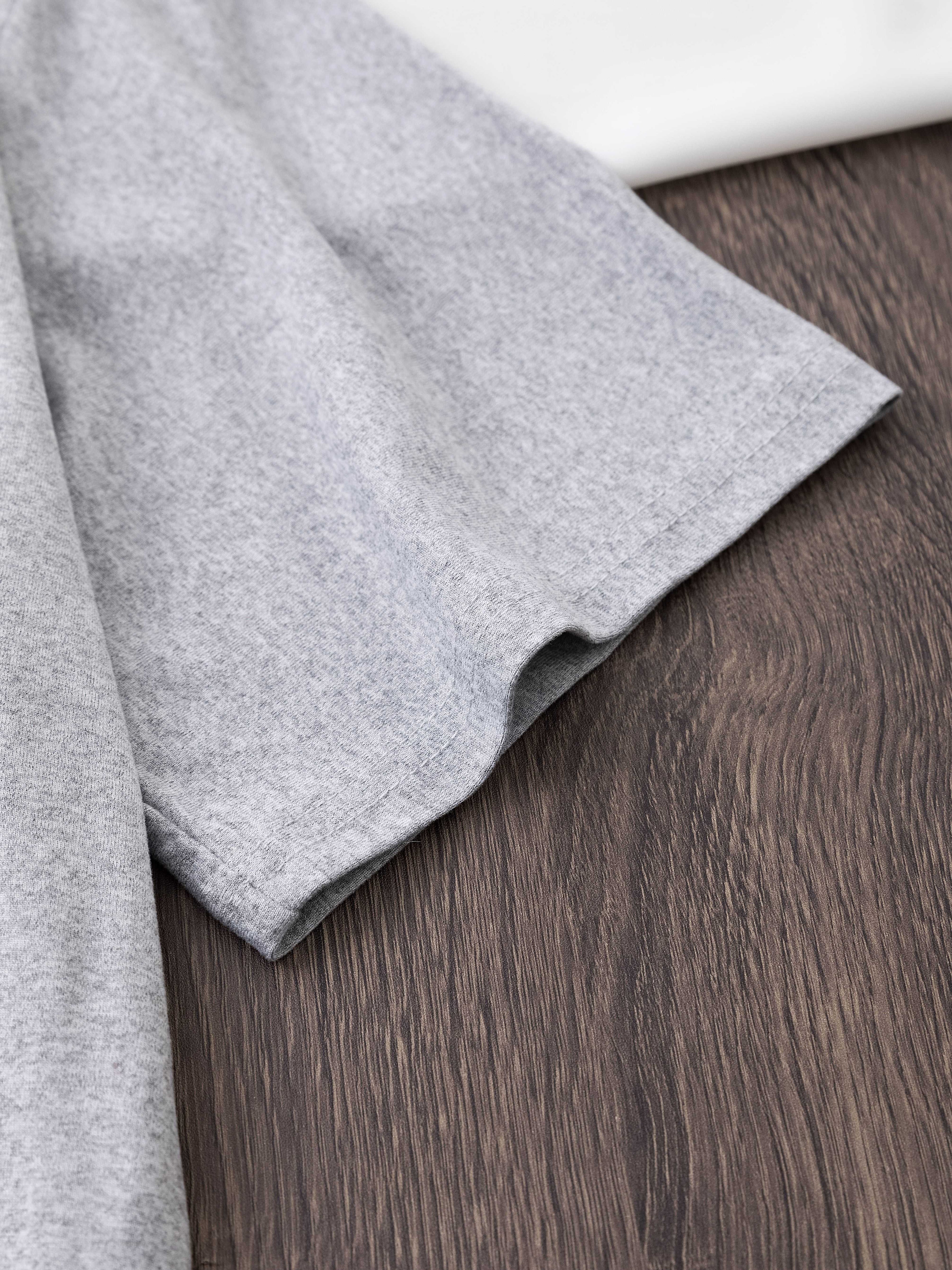 Soft Polyester Crew Neck Short Sleeve T-Shirt