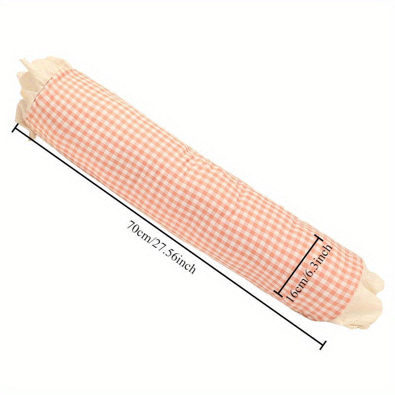 Plaid Cylindrical Pillow