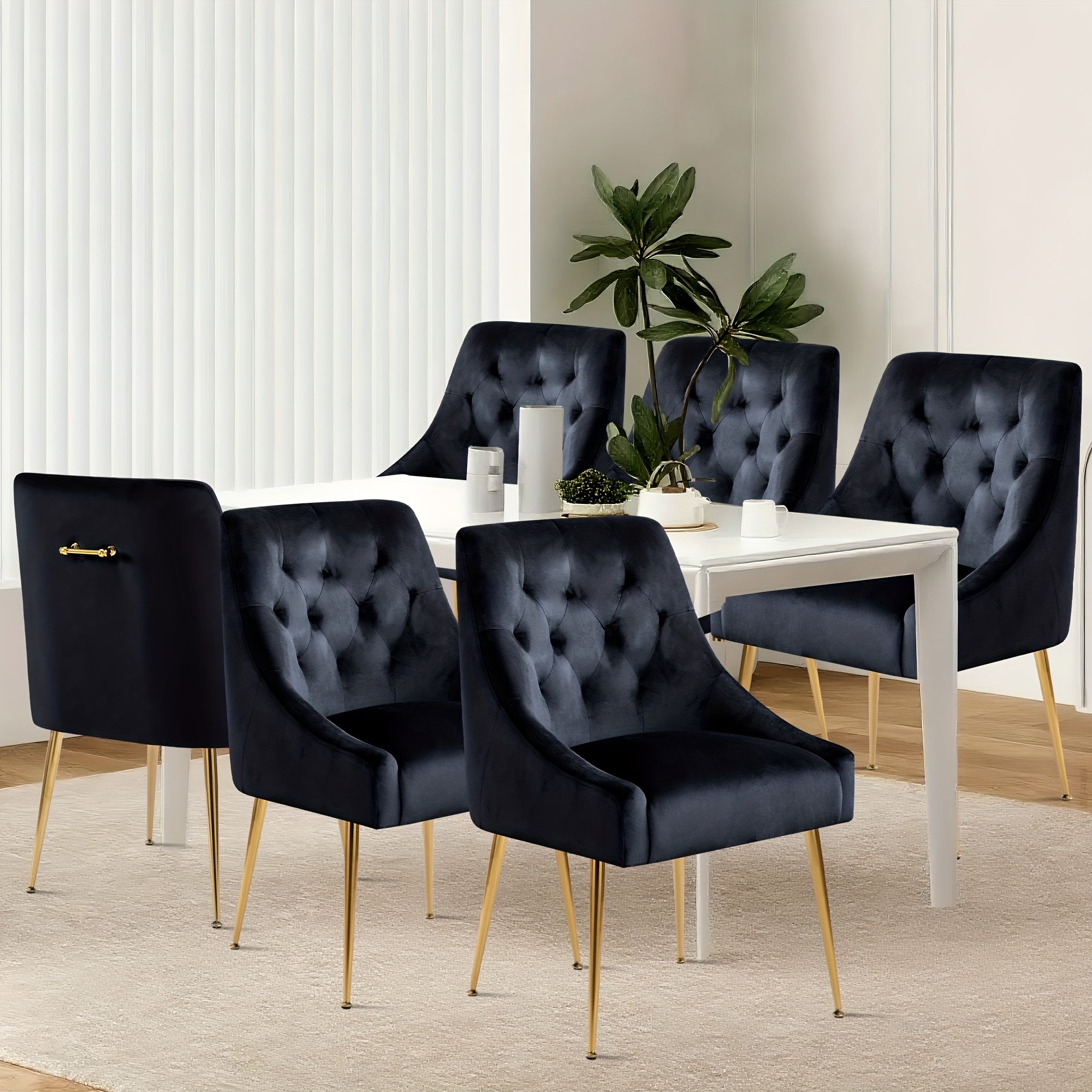 Velvet Dining Chairs Set Of 6