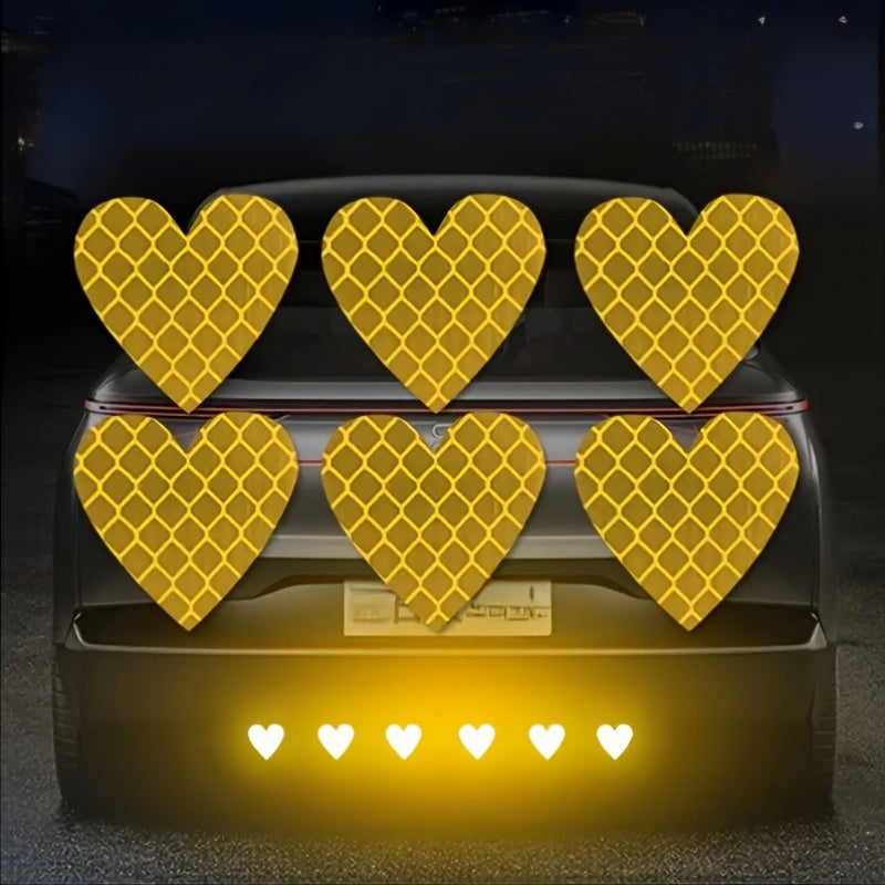6 Universal Love Strip Reflective Stickers