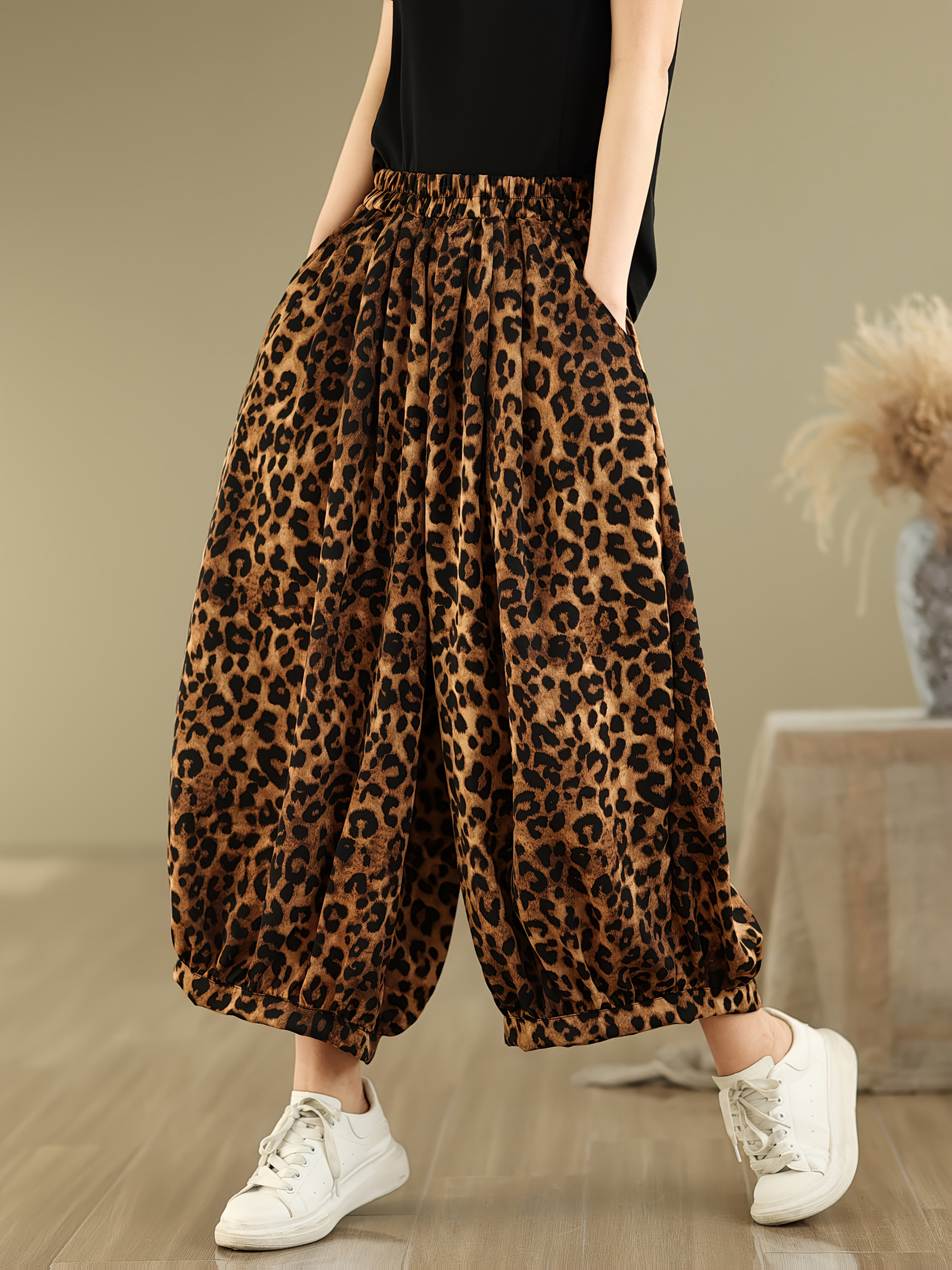 Leopard Print Trousers