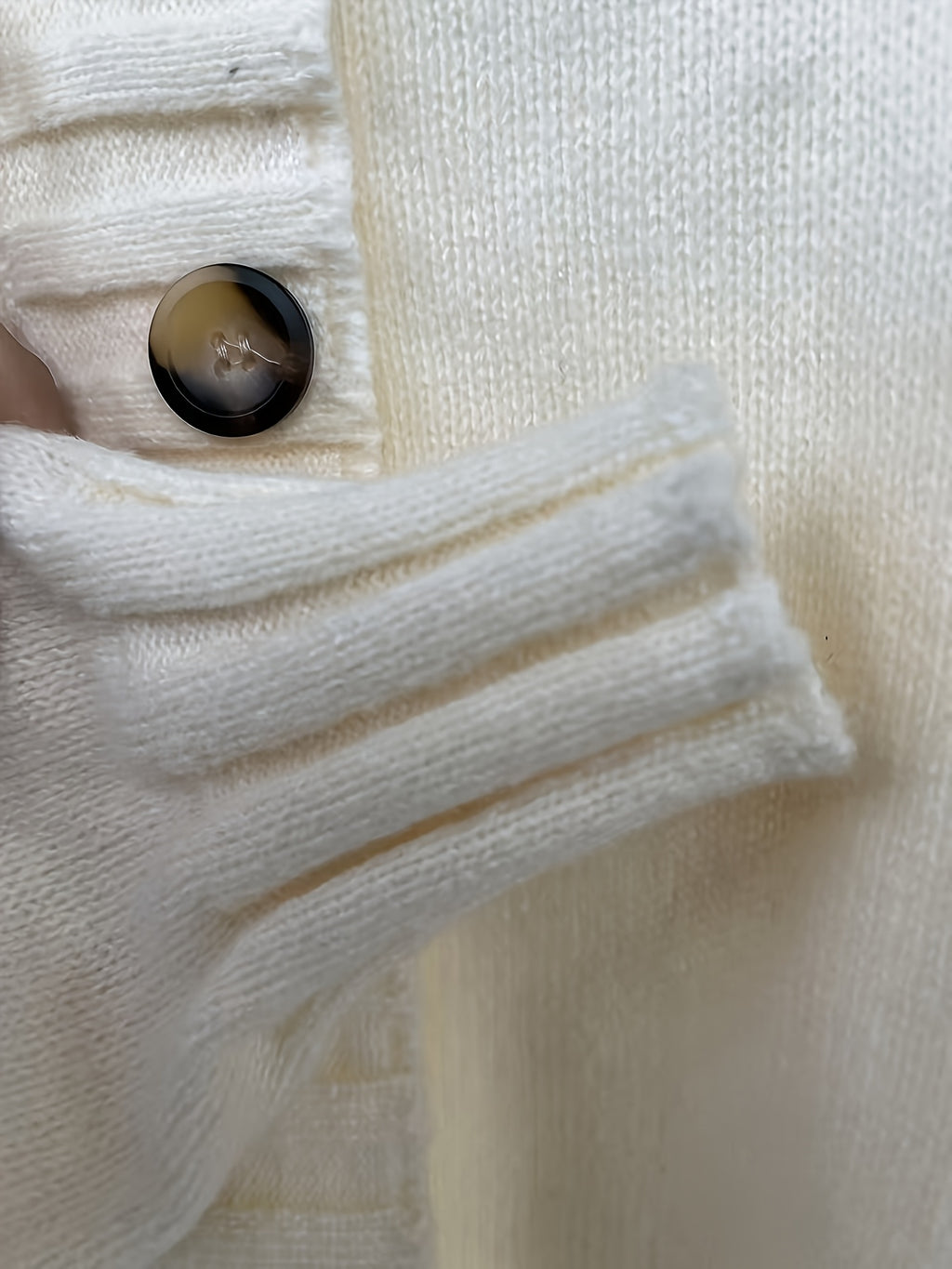 High-Neck Sweater Jacket