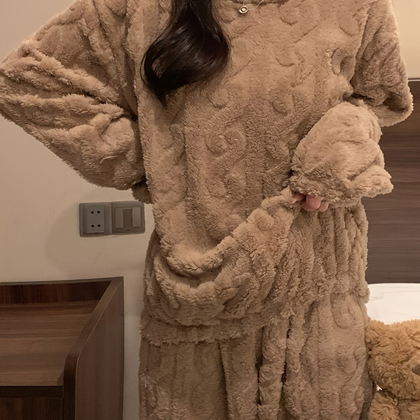 Fleece-Lined Pajama Set