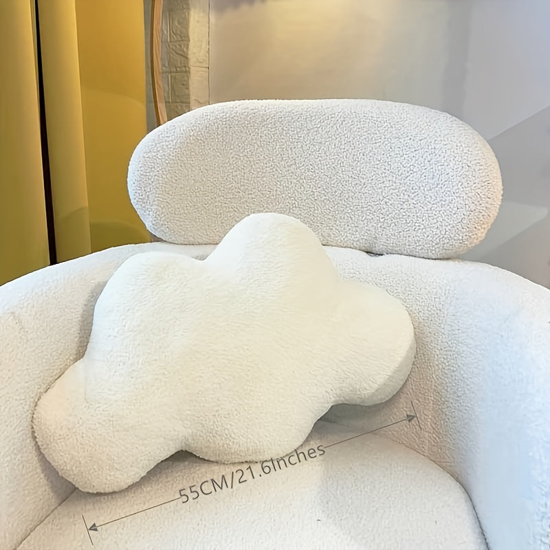 Extra-Soft Plush Cloud-Shaped Throw Pillow