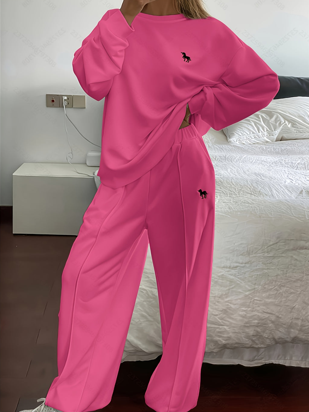 Casual Sweatshirt and Pants Set