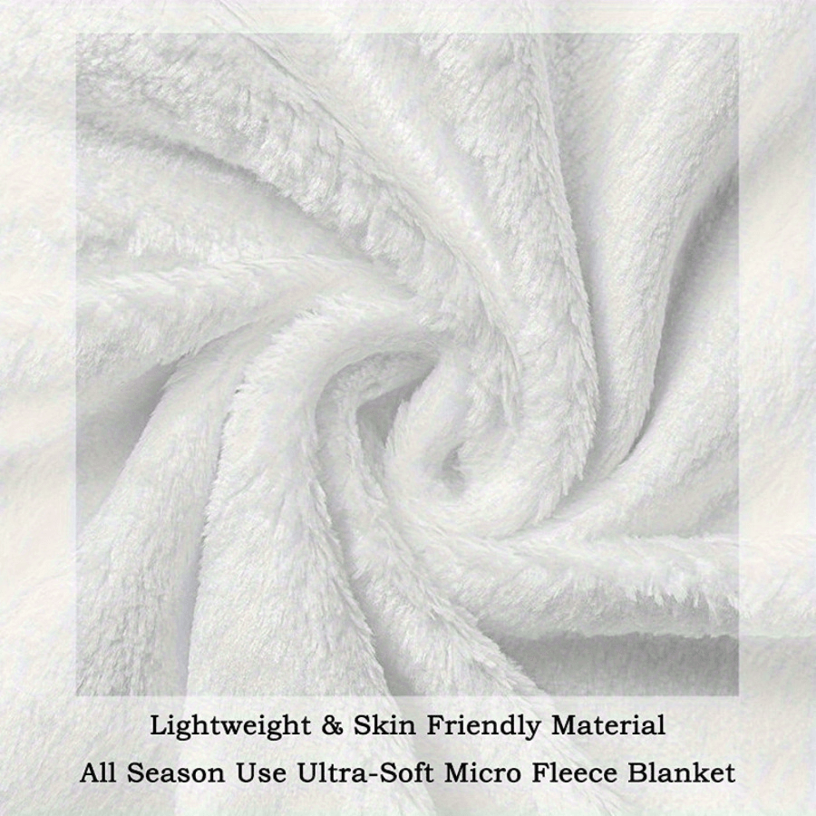 Leopard Print Plush Faux Fur Blanket