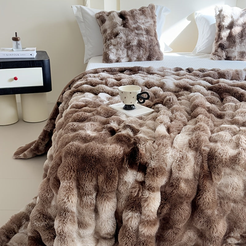 Faux Rabbit Fur Blanket