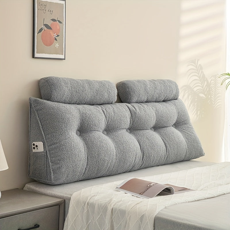 Teddy Fleece Triangular Headboard Cushion