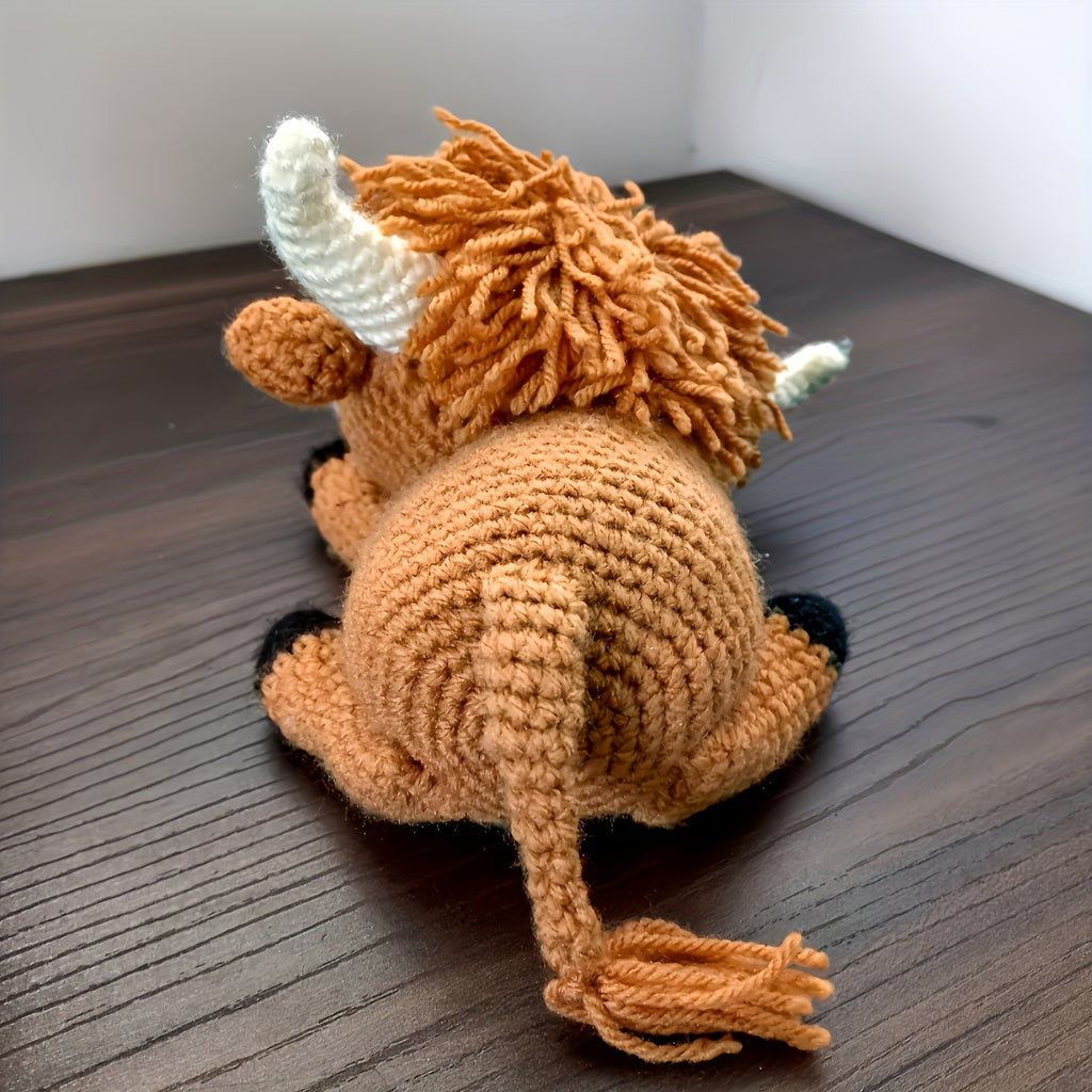 Complete All-in-One Highland Cow Crochet Kit for Beginners
