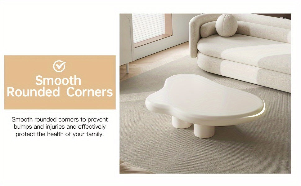 Modern White Cloud Tea Table