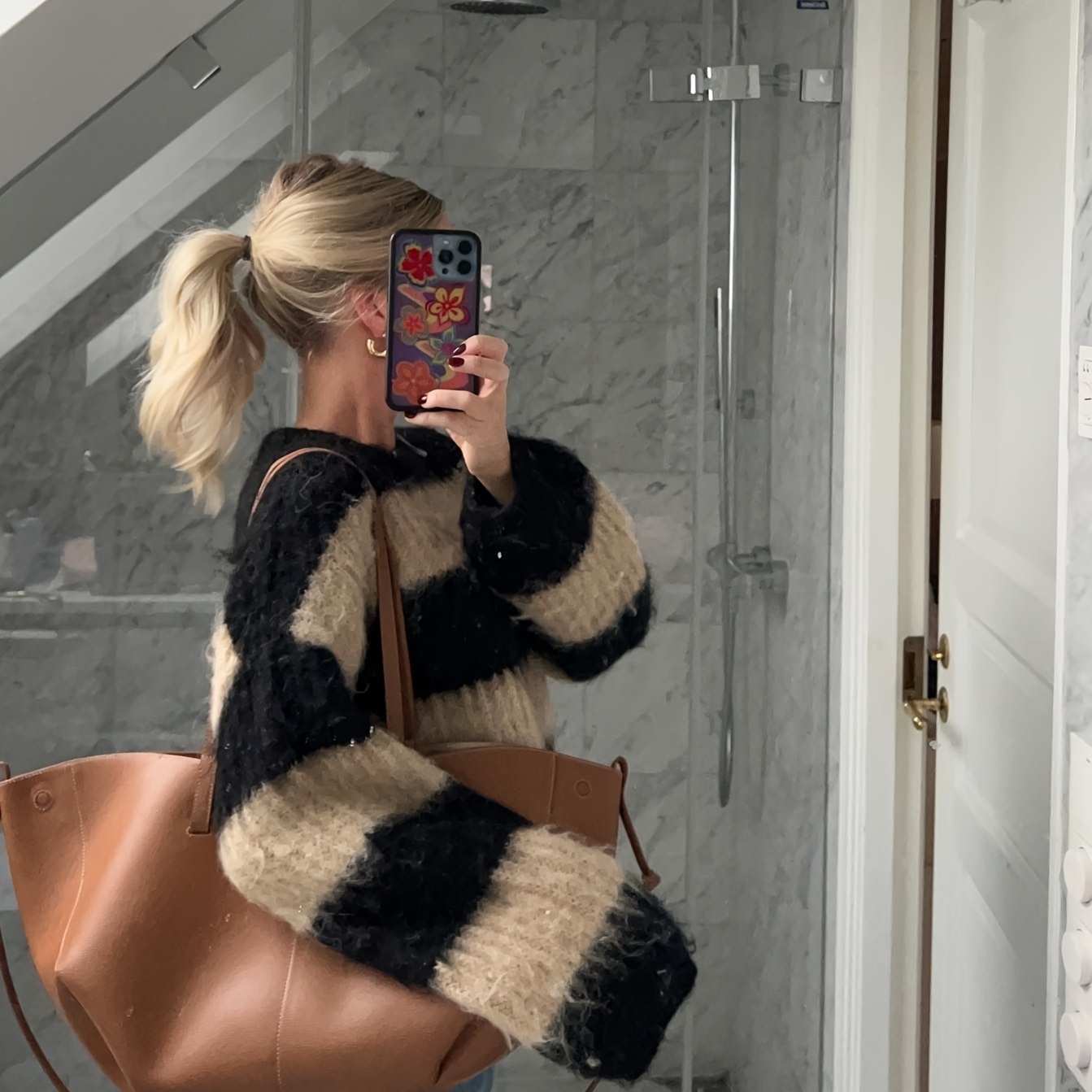 Black & Striped Sweater