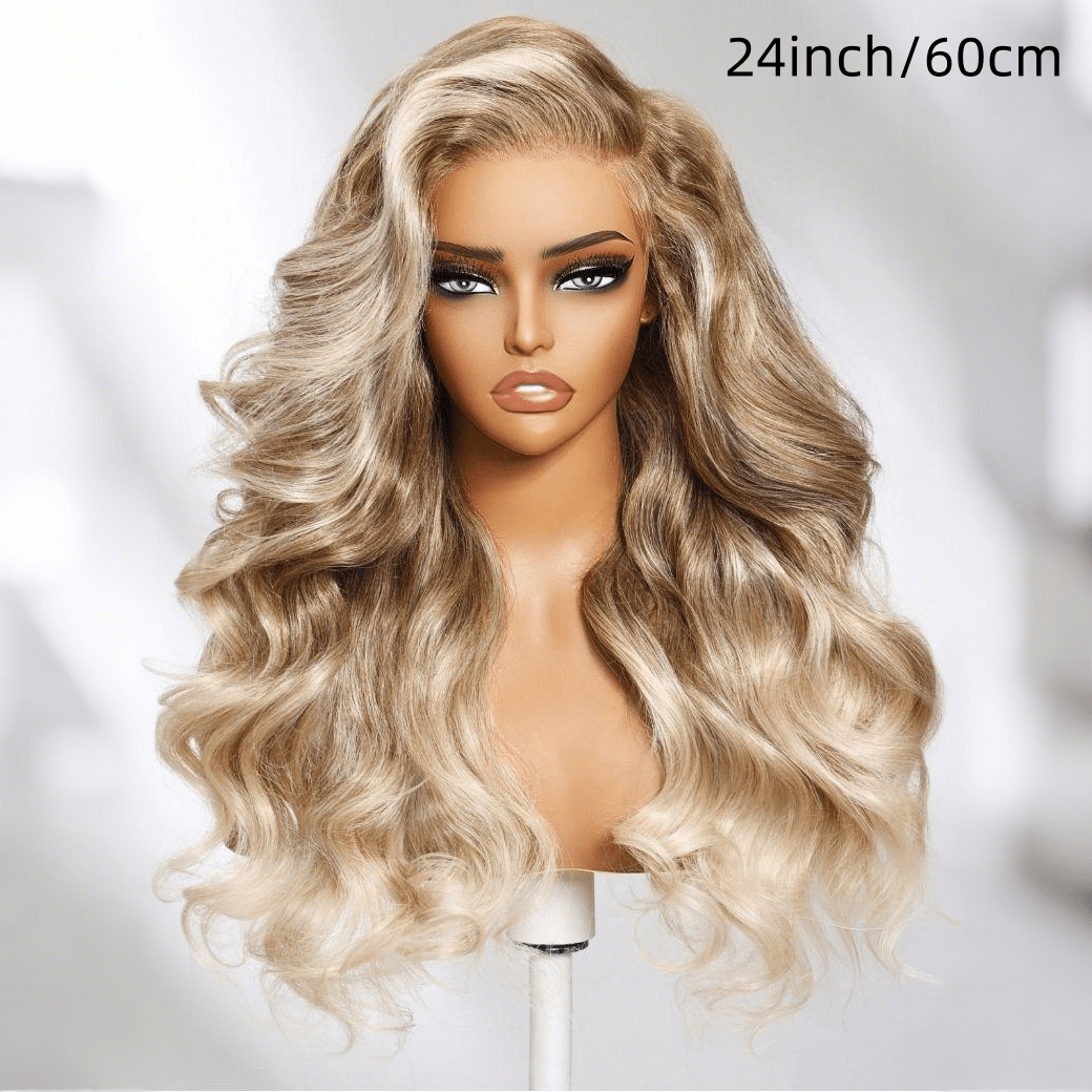 13x4 Sandy Blonde Ombre Loose Body Wave Lace Frontal Wig