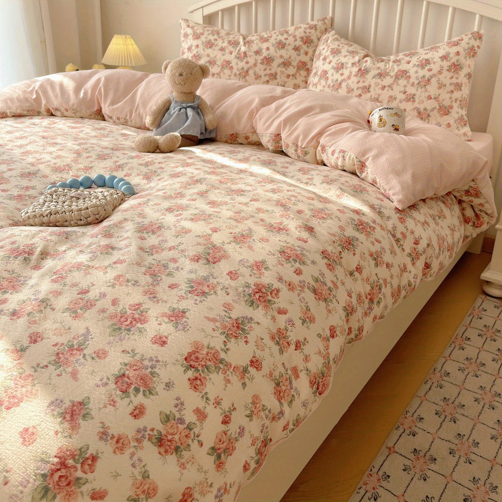 Rose Floral Bedding Set