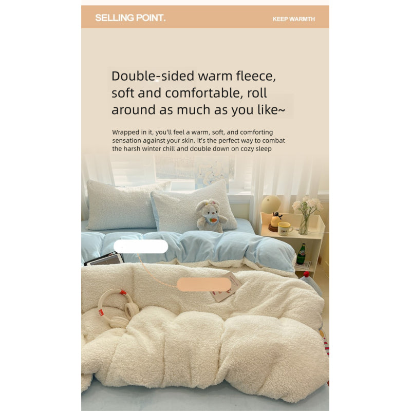 {3/4pcs} Lambskin Milk Velvet Set