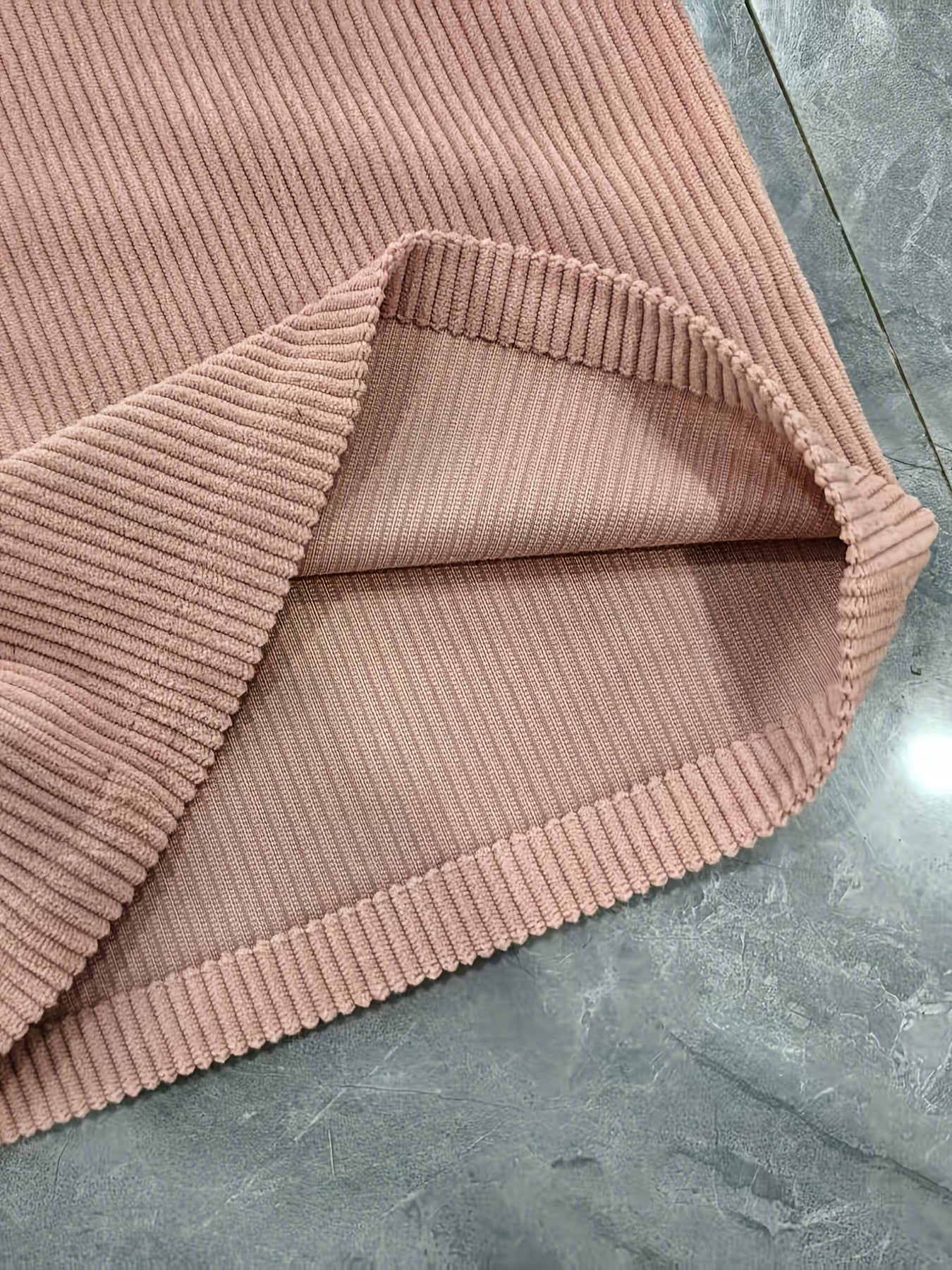 Elegant Pink Corduroy Pants