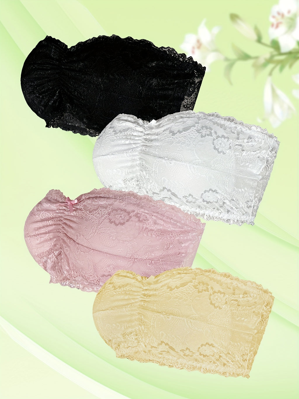 {4 Pack} Elegant Bra Set