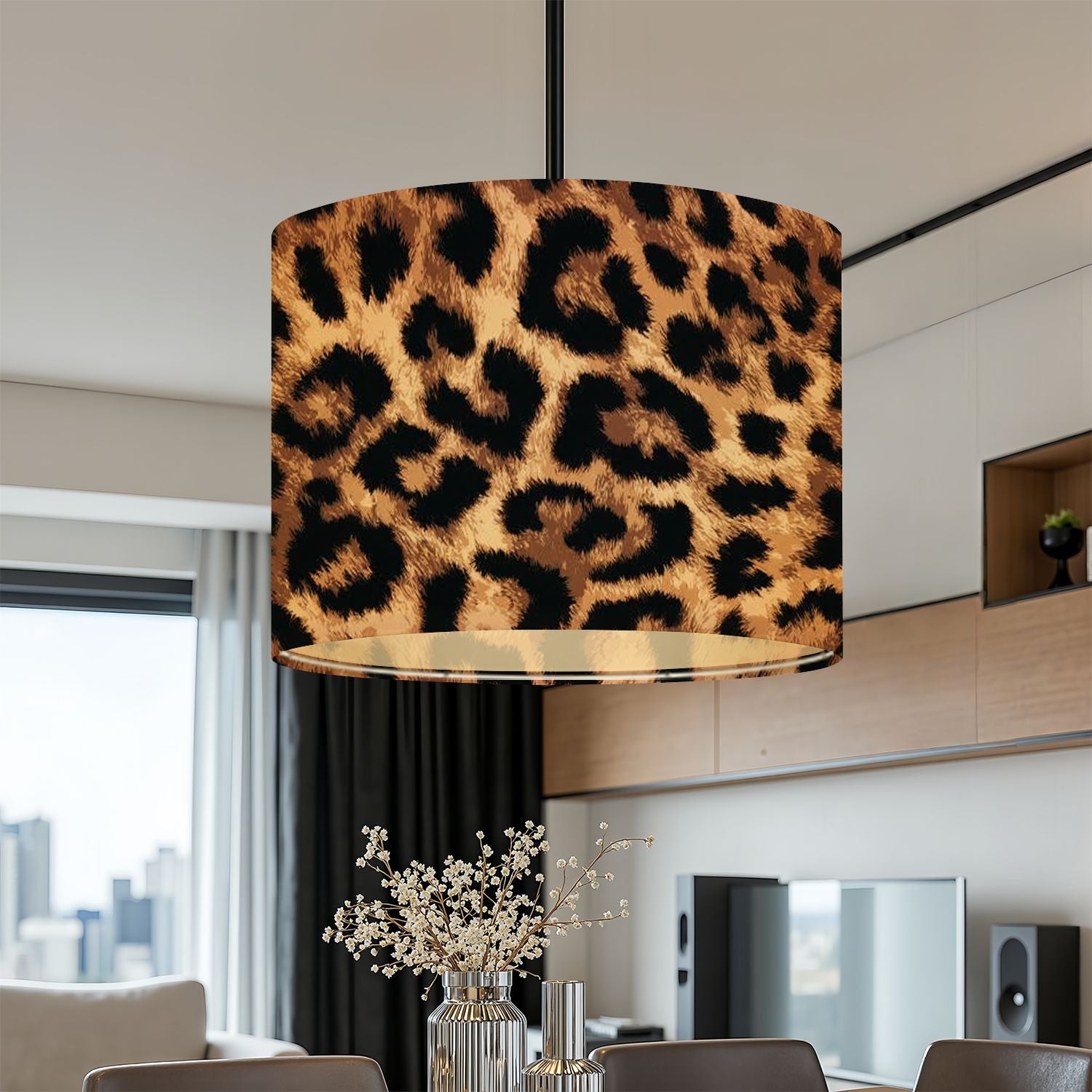 {2 Pack} Leopard Lampshades