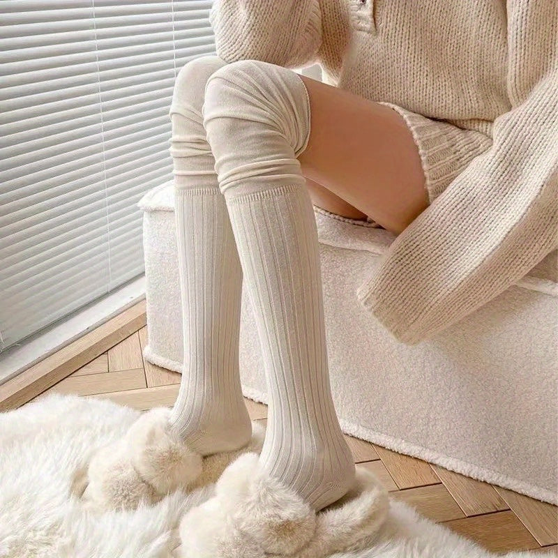 {4 Pairs} Knee-High Socks