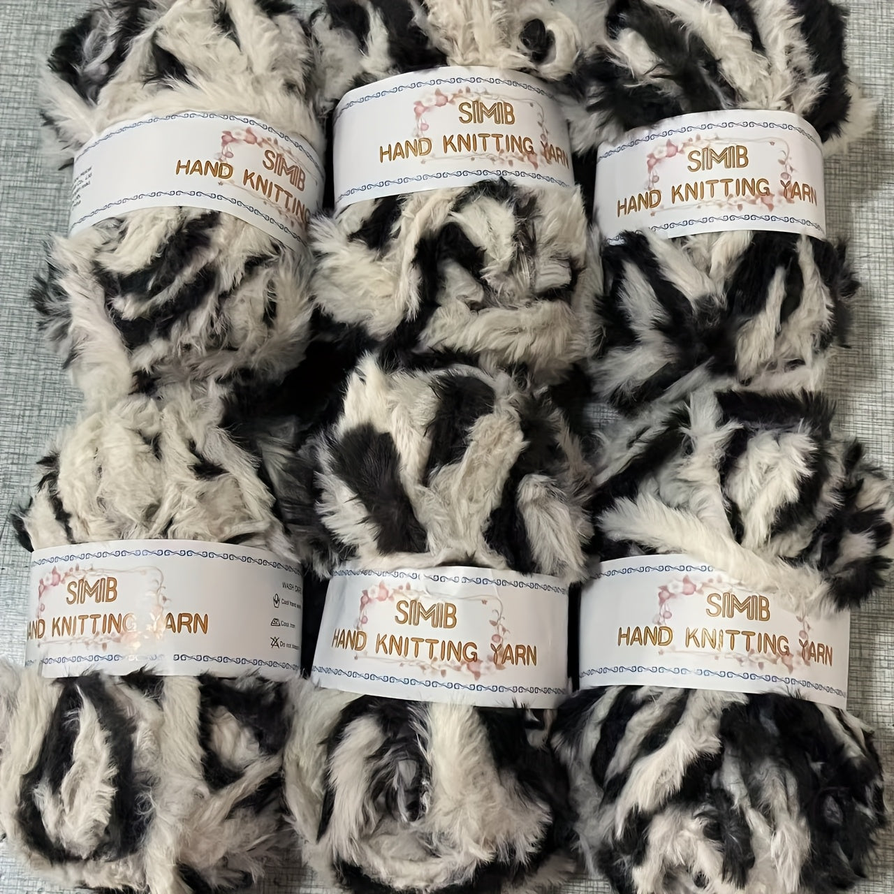 Fake Cozy Mink Fur Recycle Yarn