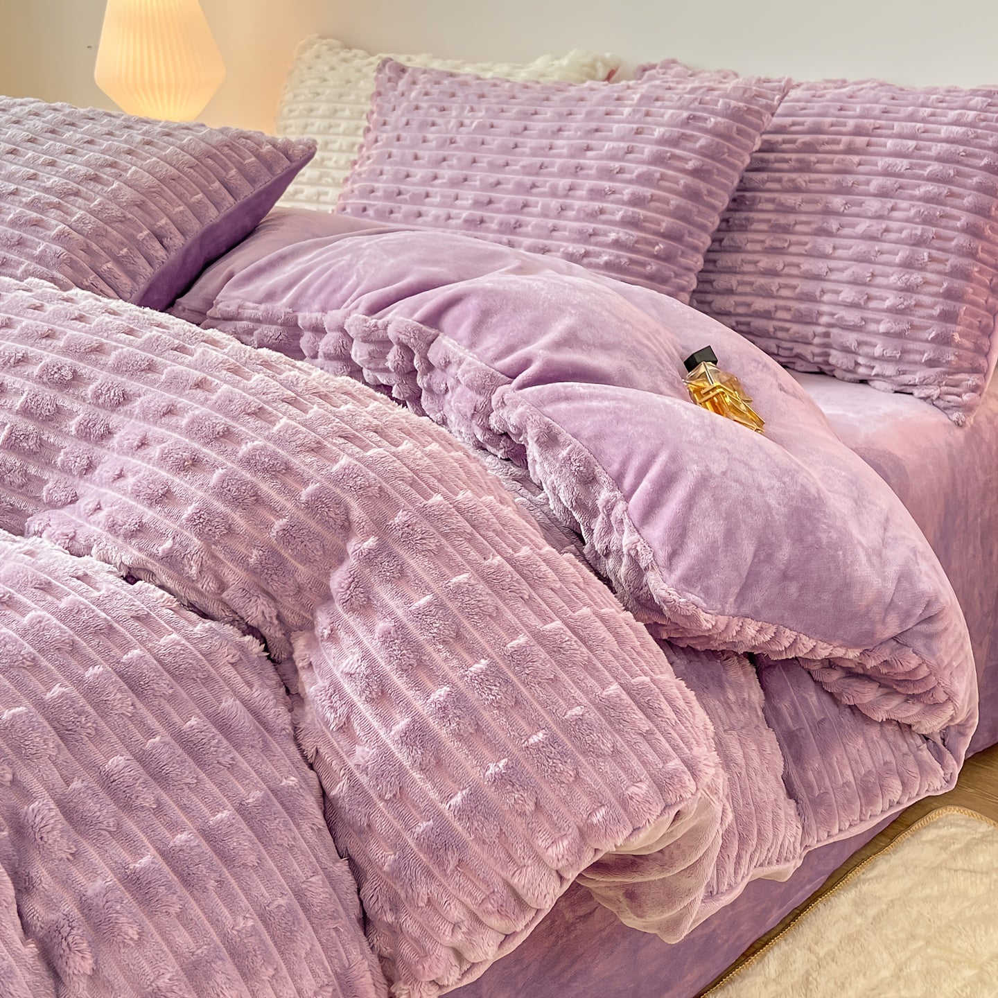 Solid Color Warm Duvet Cover Set