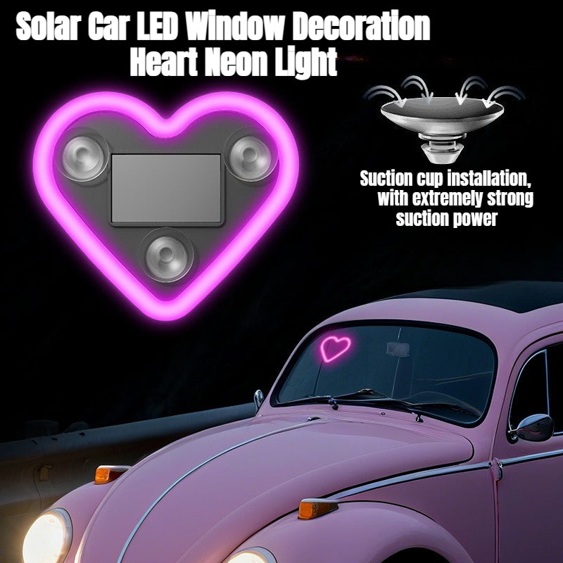 {2pcs} Car Interior Neon Heart Lights