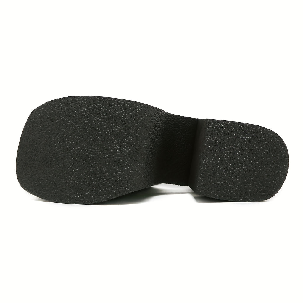 Platform Sandals with Thick Wedge Heel