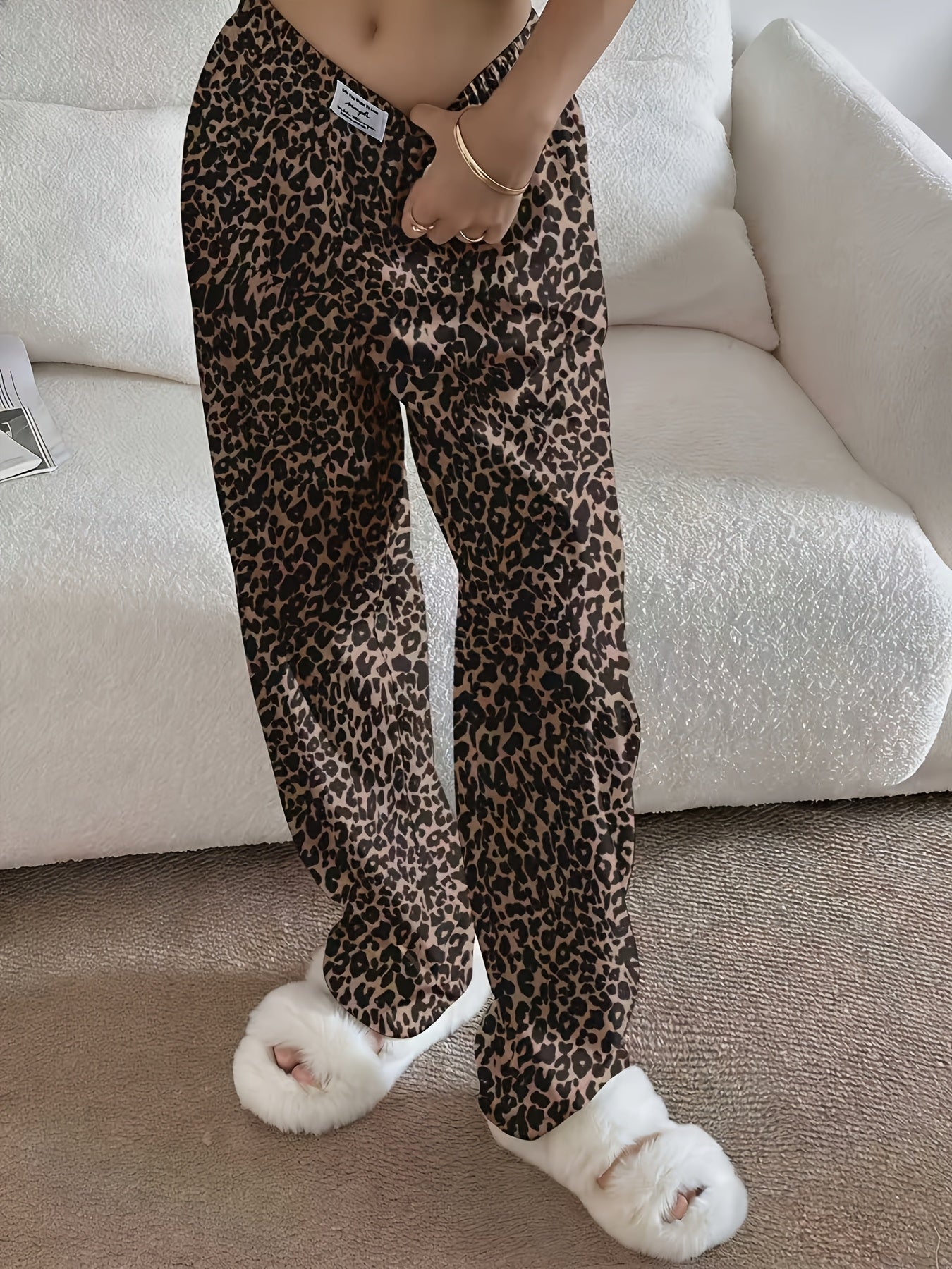 Leopard Print Lounge Pants