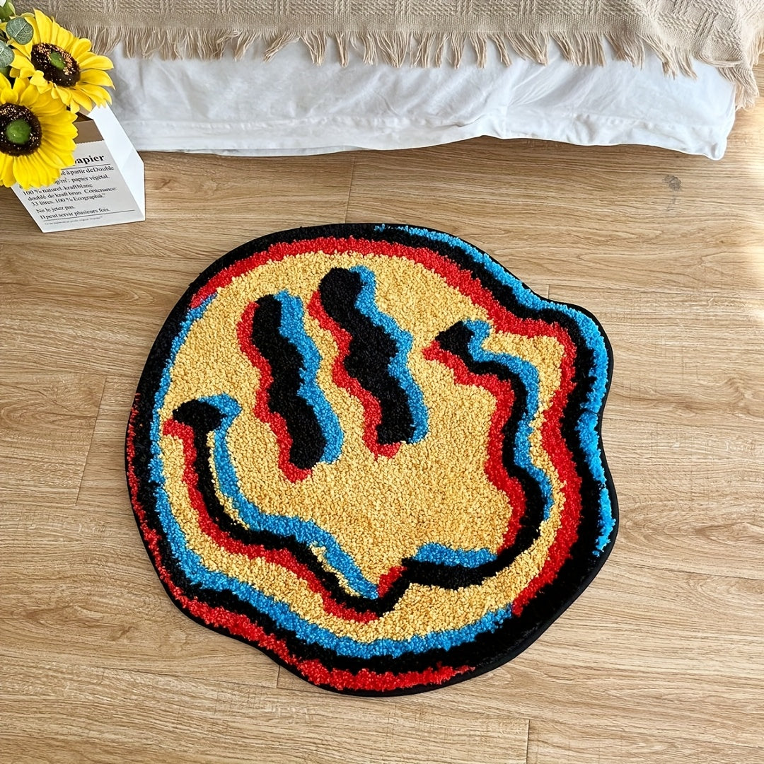 Blue & Yellow Twisted Face Mat