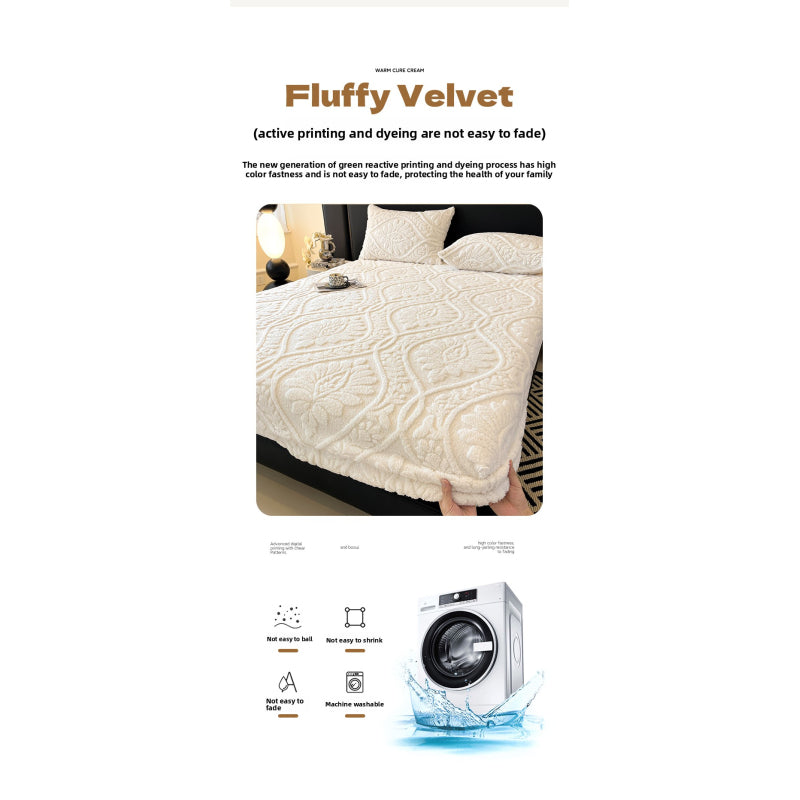 Jacquard Velvet Fitted Sheet