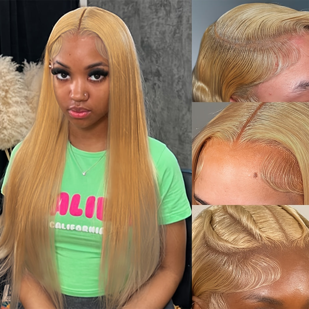 200% Density Honey Blonde Lace Front Wig