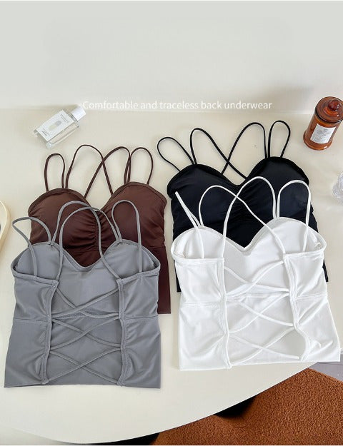 Set of 4 Sexy Lace-Back Camisoles