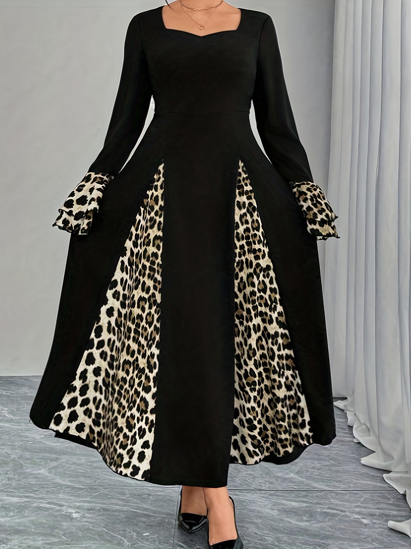 Leopard Print Mermaid Dress