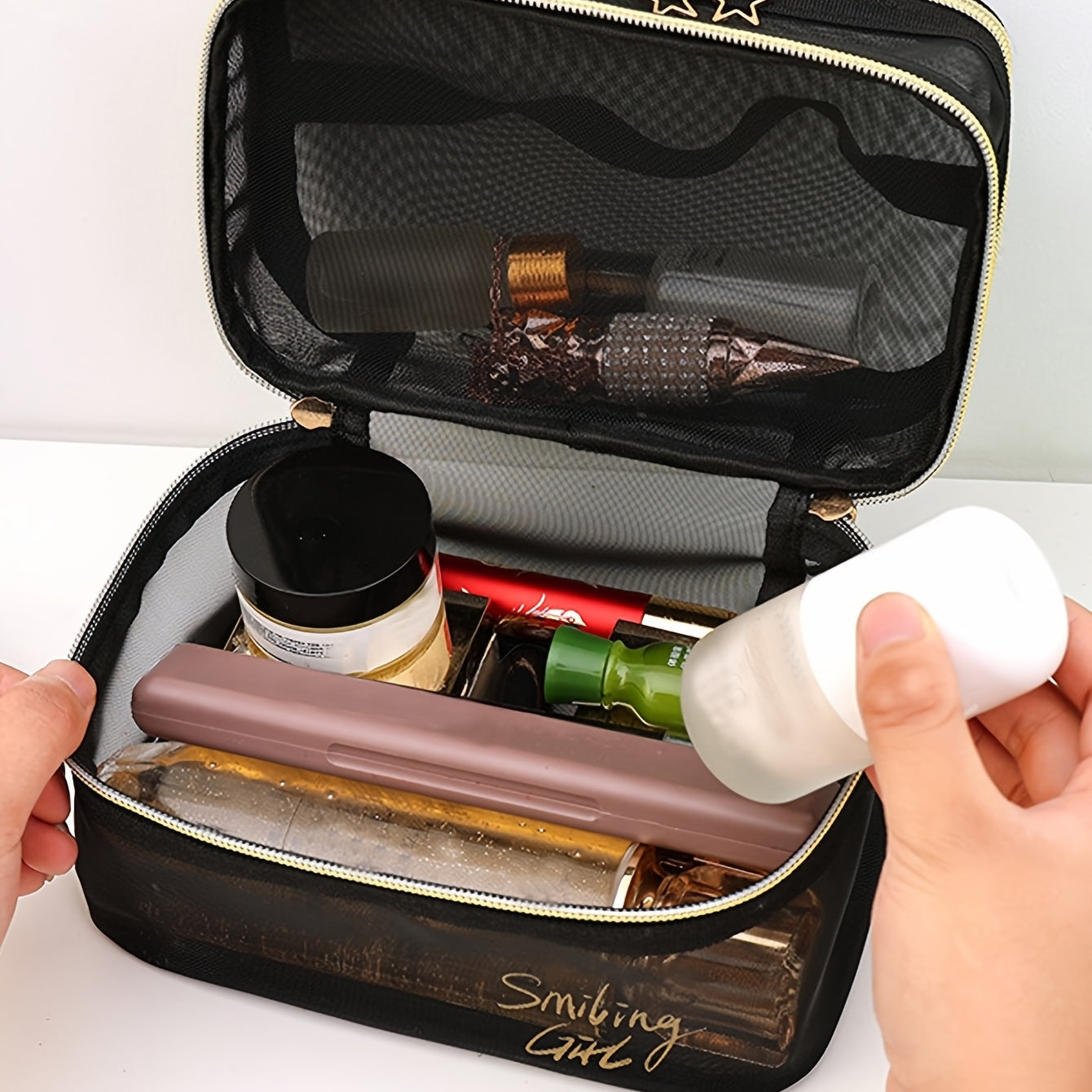 Spacious Travel Cosmetic Organizer