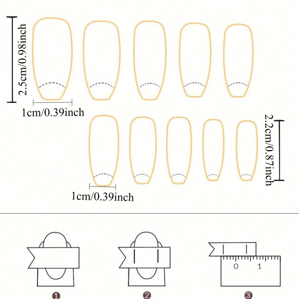 {48pcs} Mysterious Butterfly Fake Nails