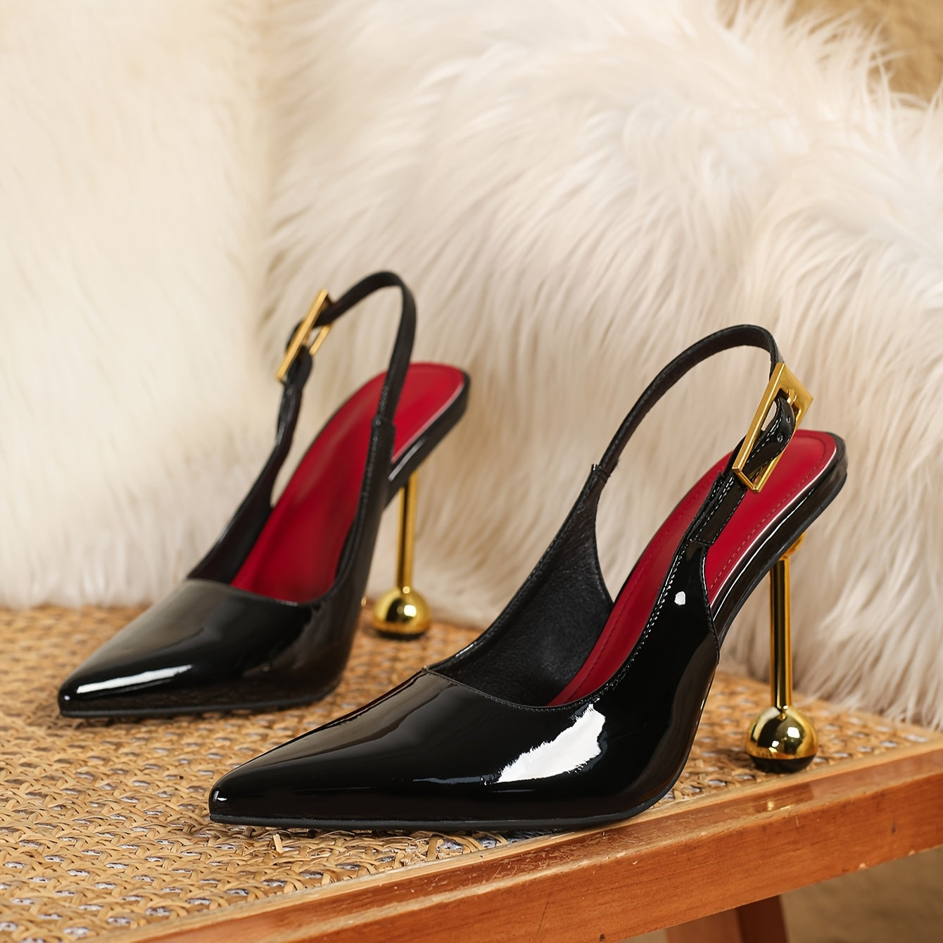 Pointed-Toe High Heel Sandals